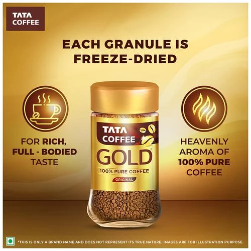 Tata Coffee Gold 100percent Pure Coffee - Original, 50 g Jar-7.webp